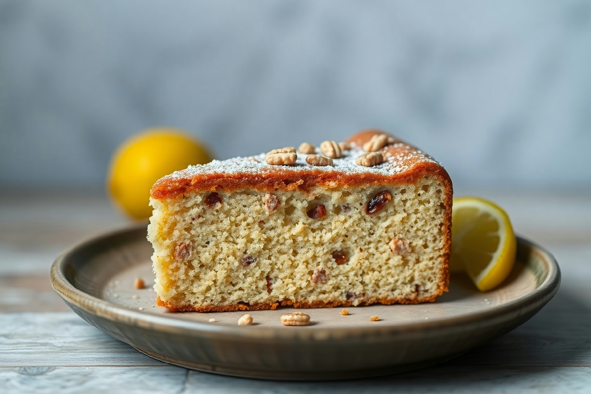 La torta di farina integrale con noci e agrumi: un dolce senza glutine che ti farà innamorare al primo morso